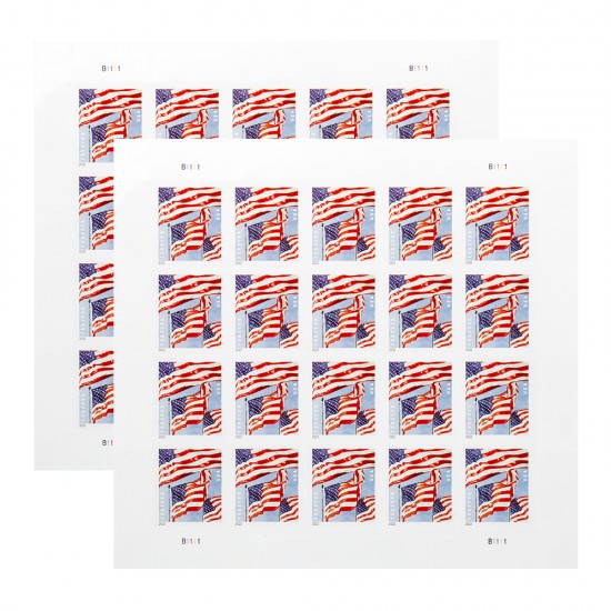Panes U.S. Flags 2022 Forever Stamps